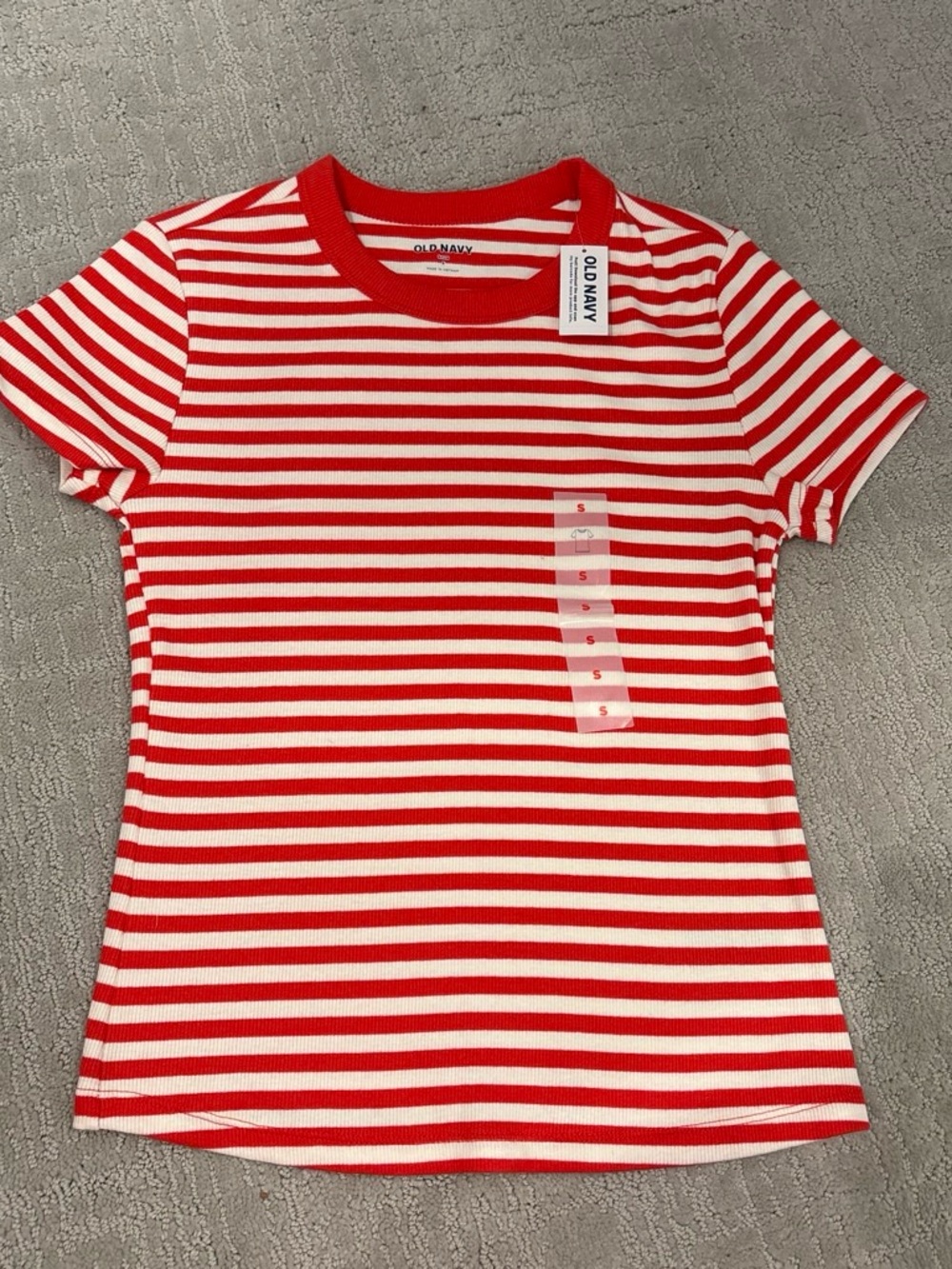 Old Navy women's Red & White Striped Tee